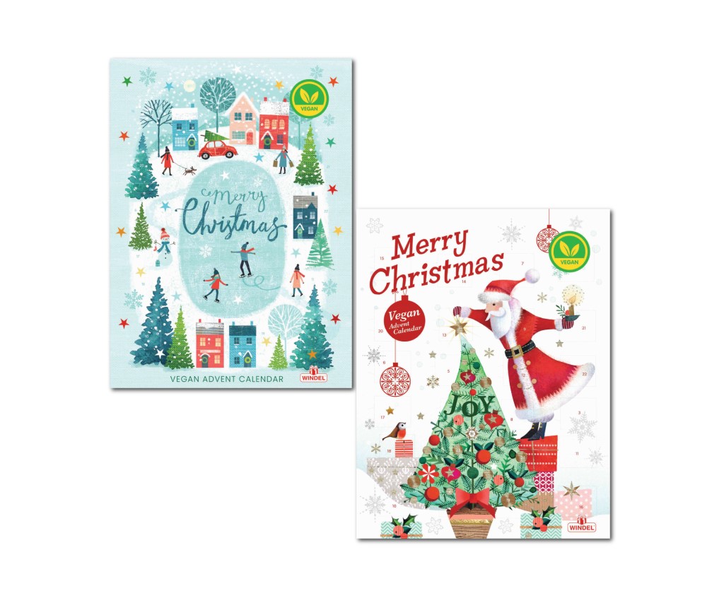 Christmas Tree Advent Calendar with Vegan Milk Chocolates 75g